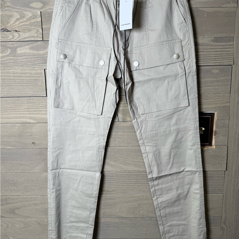 Men's Cargo Pants in Light Gray